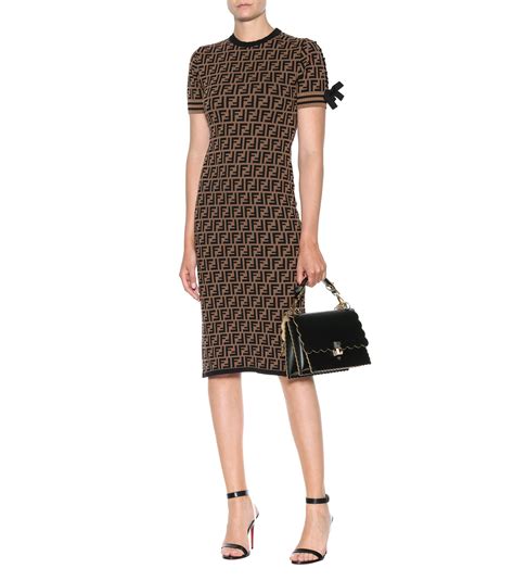 fendi dresses 2021|fendi brown cotton dress.